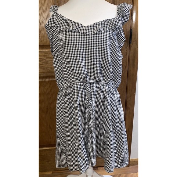 Andree By Unit Dress Women’s Size 2X Black White - Picture 1 of 8